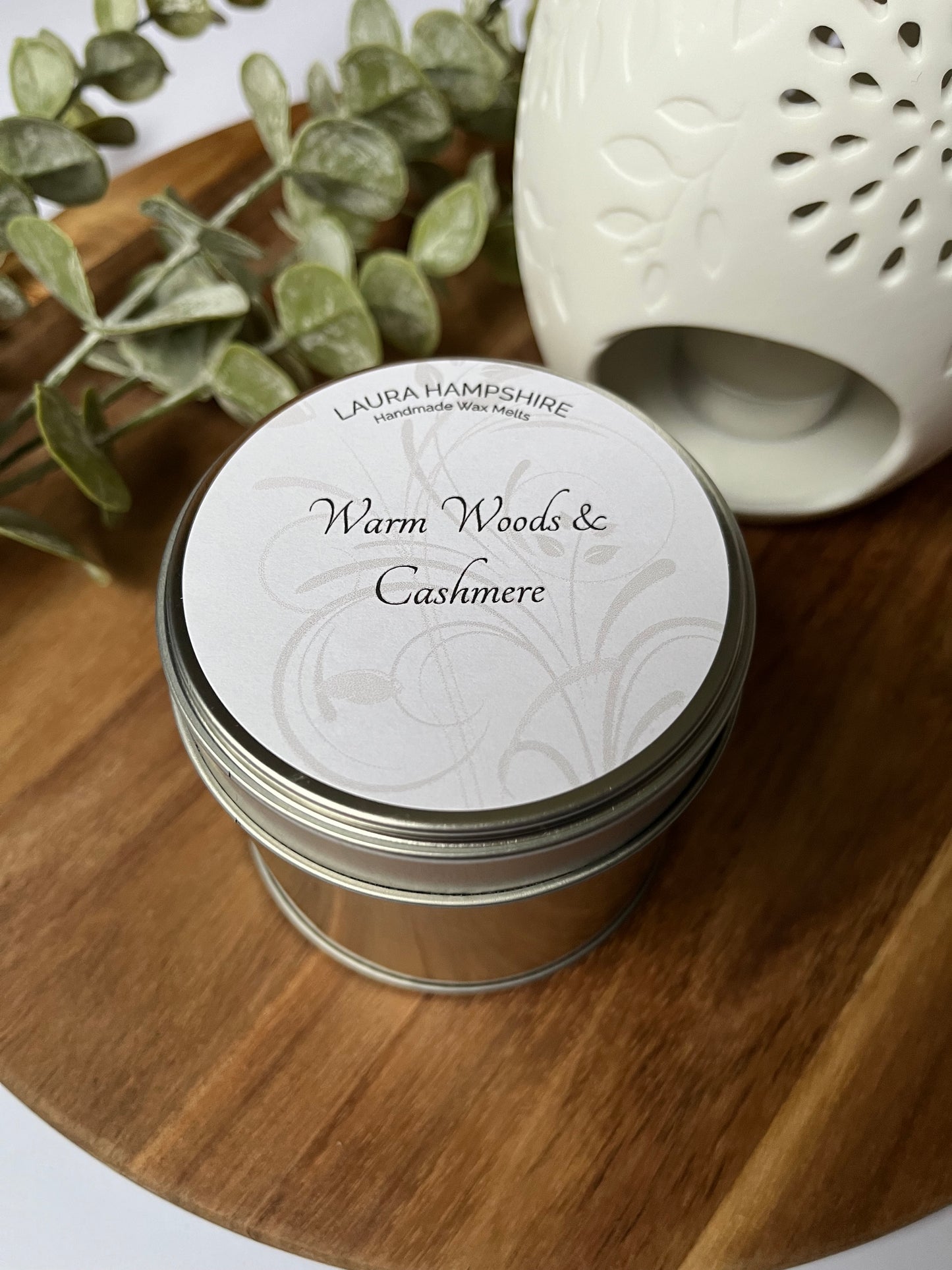 Warm Woods & Cashmere Tin